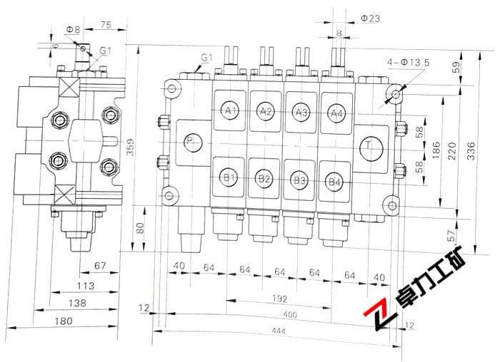 4GCJX-G25L-40-4T-4C-4C工程機(jī)械用多路換向閥